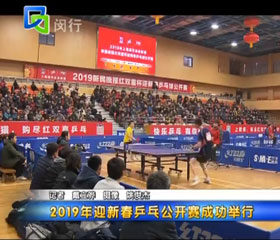 2019年迎新春乒乓球公开赛成功举行